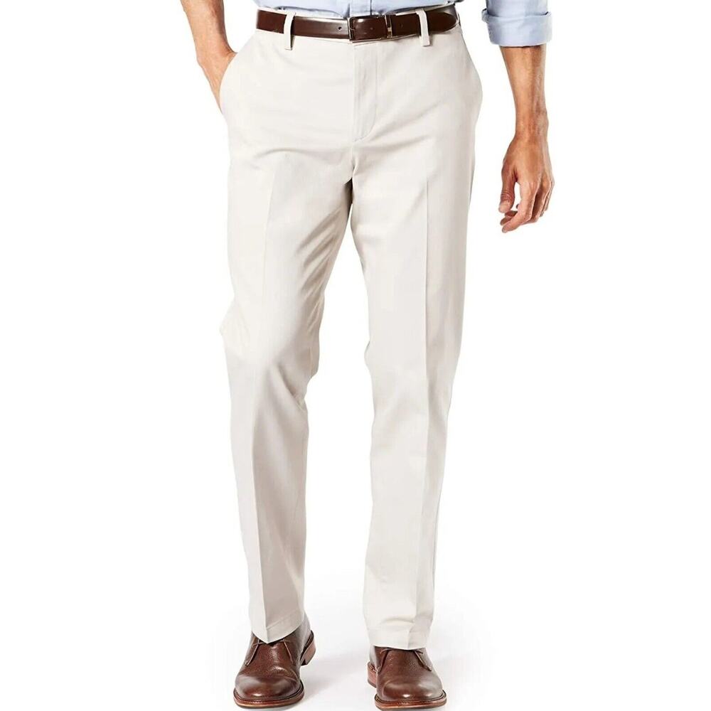 Dockers Signature Khaki | Straight Fit | Lux Cotton Stretch | 40 x 30 - NEW